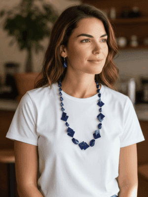 Inicio colar chunky com brincos