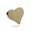alfinete aço coração ouro