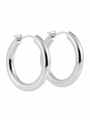 argolas classicas em aço prateadas