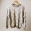 camisola malha entrançada castanhoclaro xl