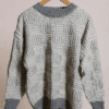 camisola malha entrançada cinza ml