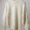 camisola malha entrançada cru ml