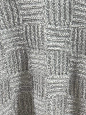 tecido camisola malha entrançada cinza ml