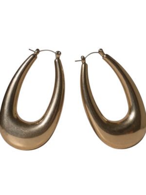 brincos gota douradas em aço