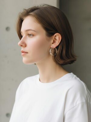 brincos de argola estrela em aço inoxidável