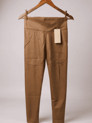 leggings napa castanho claro