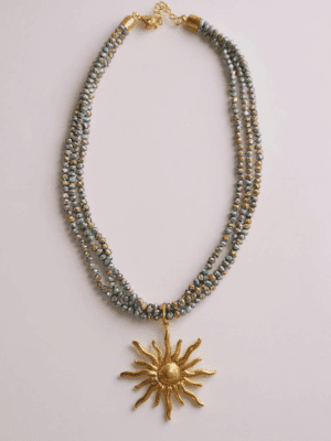 Colar Sol Iridescente