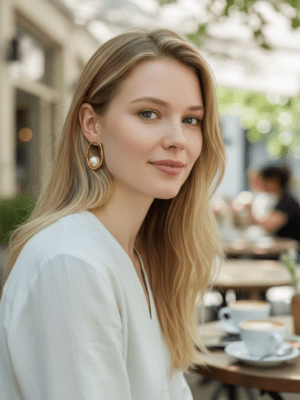 brincos argola oval dourada